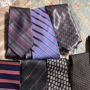 Men’s silk tie bundle.  Various brands